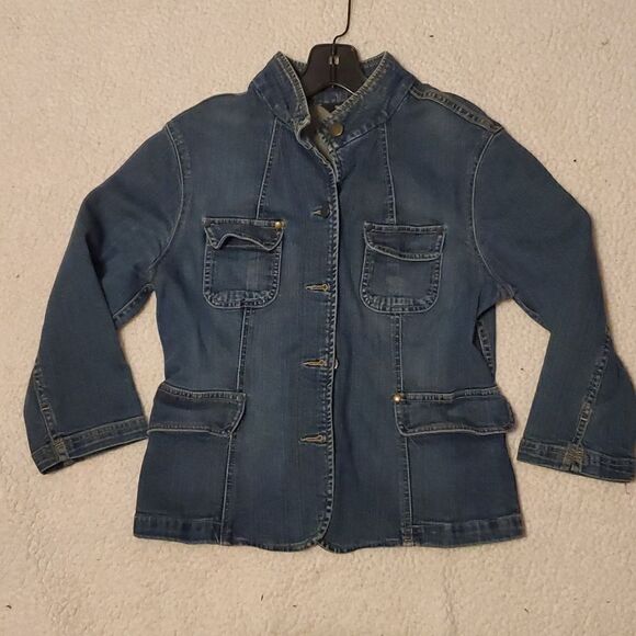 Y2K Mossimo Seamed Jacket With Patch Pockets - Picture 1 of 6